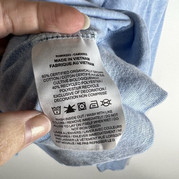 Nike Long Sleeve Hooded Blue‎ Graphic Print Top Drawstring Womens XL Athletic - Picture 6 of 9